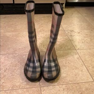 Burberry rain boots